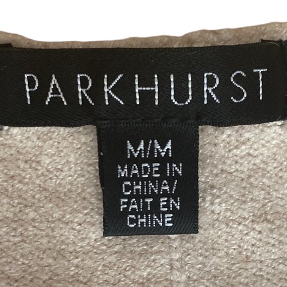 Parkhurst Embroidered Polka Dot Artsy Knit Sweater Button Back Art Deco Fall -M - Picture 11 of 13